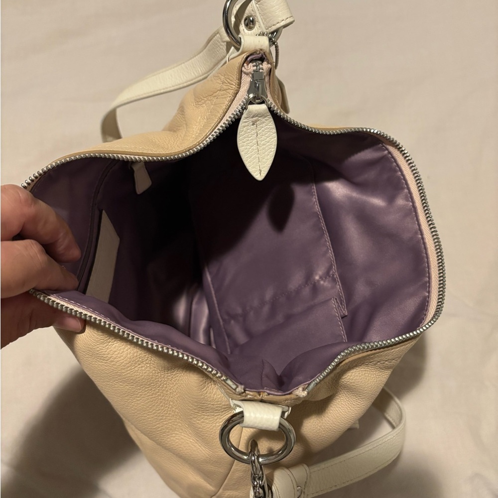 Coach Penelope Beige Leather Shoulder Bag - Picture 6 of 6